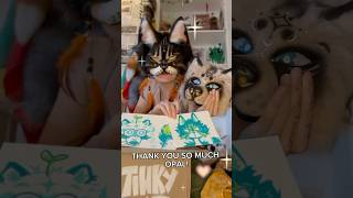 Unboxing a therian mask from @5tinkyCat #therian #therianthropy #fyp #cat #viral #mask