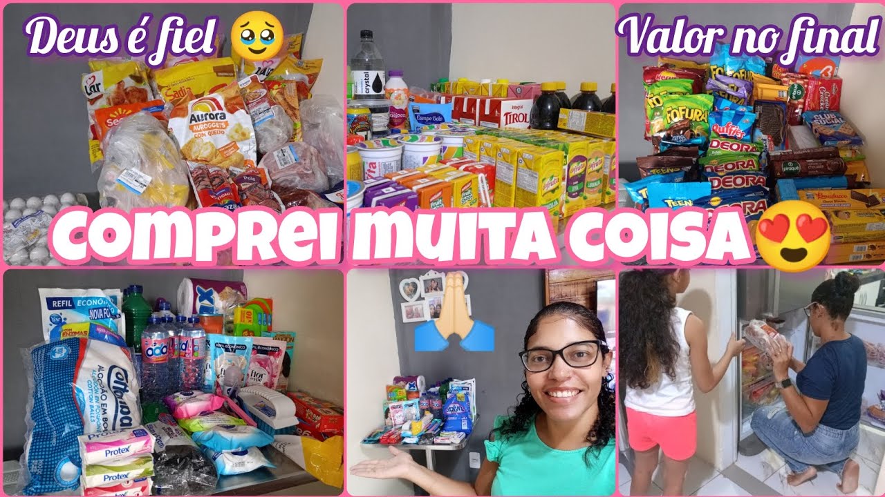 COMPRA DO MÊS NO ATACADÃO 💸 COM VALOR TOTAL #comprasdomês #atacadão