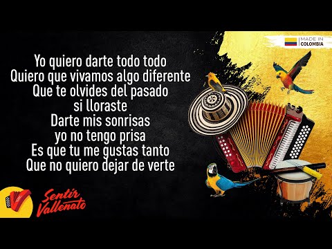 Para Siempre, Peter Manjarrés & Sergio Luis Rodríguez, Video Letra - Sentir Vallenato