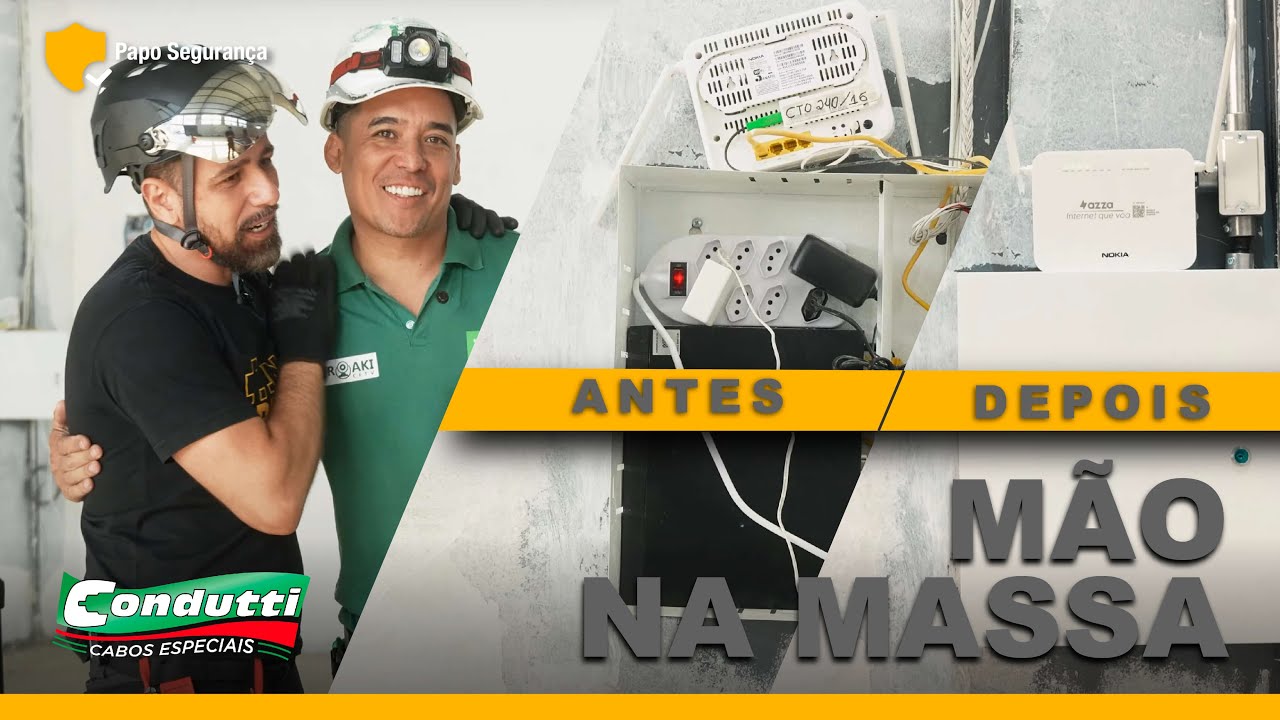 Instalação de Câmera de Segurança: Antes e Depois – Usando Cabo Coaxial 4mm PRO Condutti