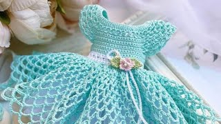Download lagu Beautiful Handmade Crochet Baby Dresses New 2025 Collection ❤ mp3