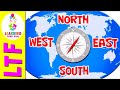 NORTH SOUTH EAST WEST Cardinal Directions For Kids Learn Directions For Children The Easy Way