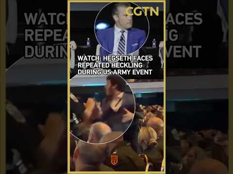 'War criminal! Nazi!' Hegseth heckled during US military industry talk
