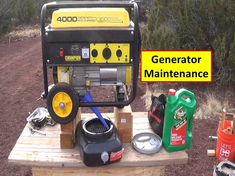Generator Maintenance - Champion 3500w/4000w oil,...