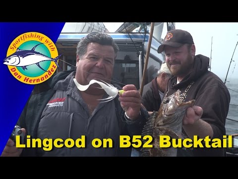 Lingcod on Large B52 Bucktail Jig | SPORT FISHING