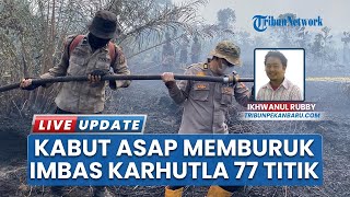 Kabut Asap Memburuk di Rohil Riau akibat Karhutla 77 Titik, Ancam Jarak Pandang & Polusi Udara