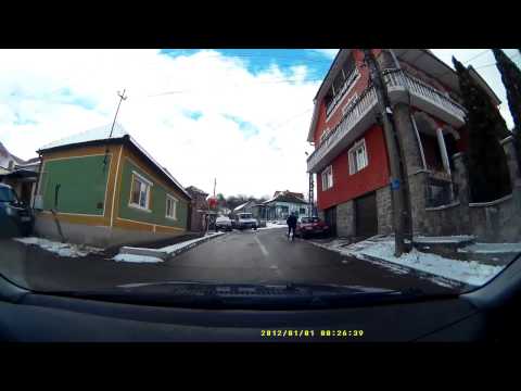 Oradea -12 grade, driving dashcam