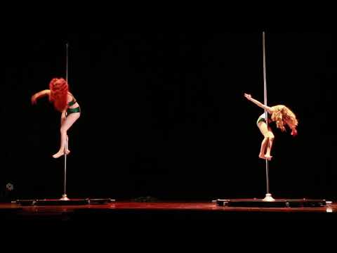 Blue Heart Pole Battle 2019 Sandra et Théoxane