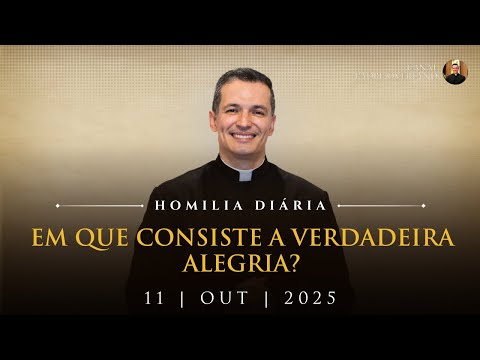 What does true joy consist of? (Fr. Overland - Homily - 10/11/2025)