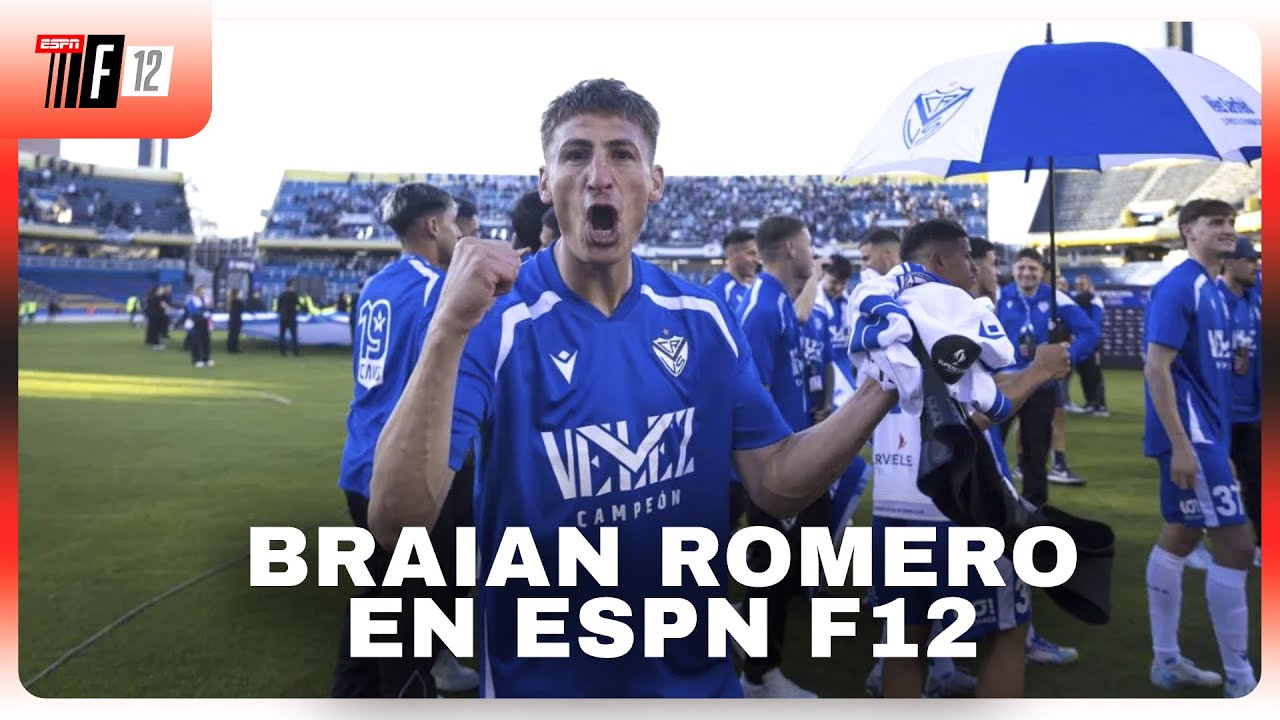 "TENEMOS UN PLANTEL PARA PELEAR TODO": Braian Romero, Supercampeón con Vélez, en #ESPNF12