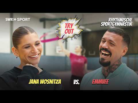 From zero to choreography: Rhythmic gymnastics 🤸‍♀🔥 | Tryout with EMMVEE x Jana Wosnitza | SWR Sport