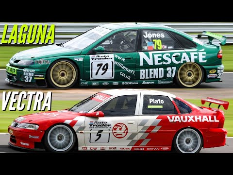 Renault Laguna Vs Vauxhall Vectra - BTCC Legends on Track! [HD]