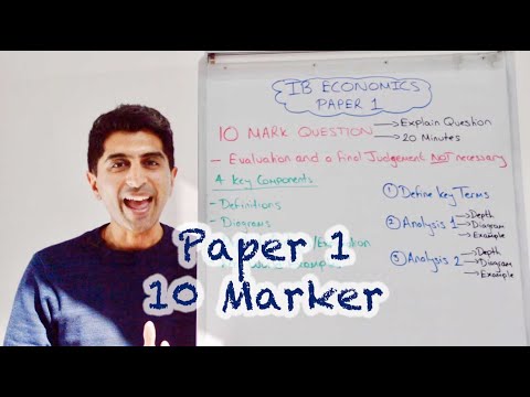 IB Economics Paper 1 - 10 Mark Question - Exam Technique
