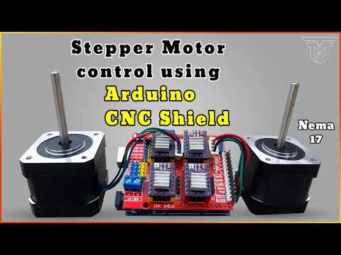Stepper Motor Control with CNC Shield & DRV8825 Driver.