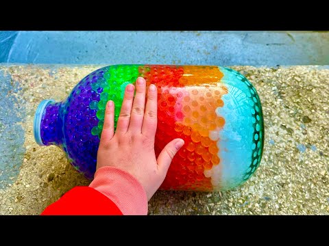 Breaking glass bottles 🙀🔥A Crushing Crunchy & Soft Things !🚧⚠️ #asmr #subscribe #bottle #like