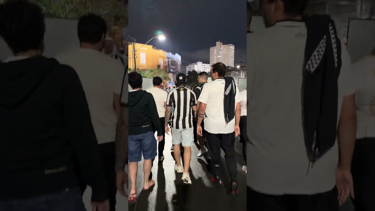 PRÉ JOGO SANTOS X PALMEIRAS LADO DE FORA DA VILA BELMIRO