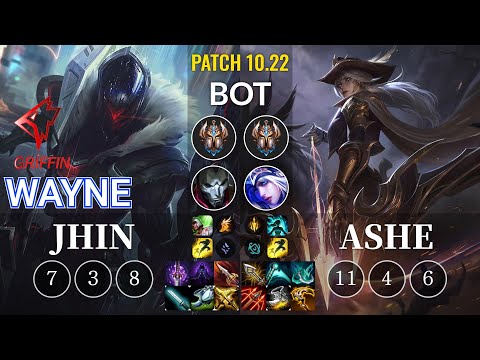 GRF Wayne Jhin vs Ashe Bot - KR Patch 10.22