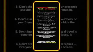 7 Unspoken Rules That Most People Ignore — But Shouldn’t