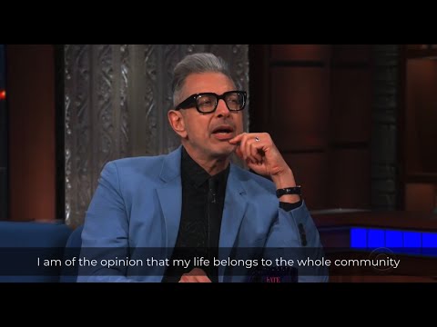 Jeff Goldblum recites George Bernard Shaw