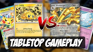 This Game Was WAY TOO CLOSE | Gholdengo Ex Vs Joltik Box Tabletop Gameplay