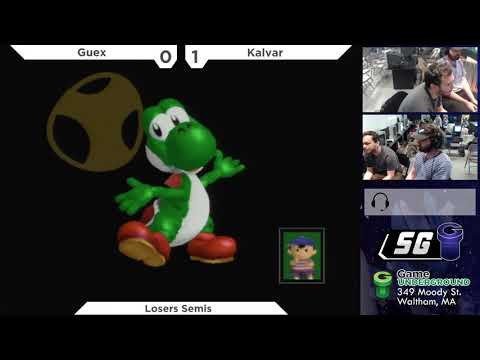 SG 21.7 SSBM - Guex (Yoshi) vs. Kalvar (Ness) - Melee LSF