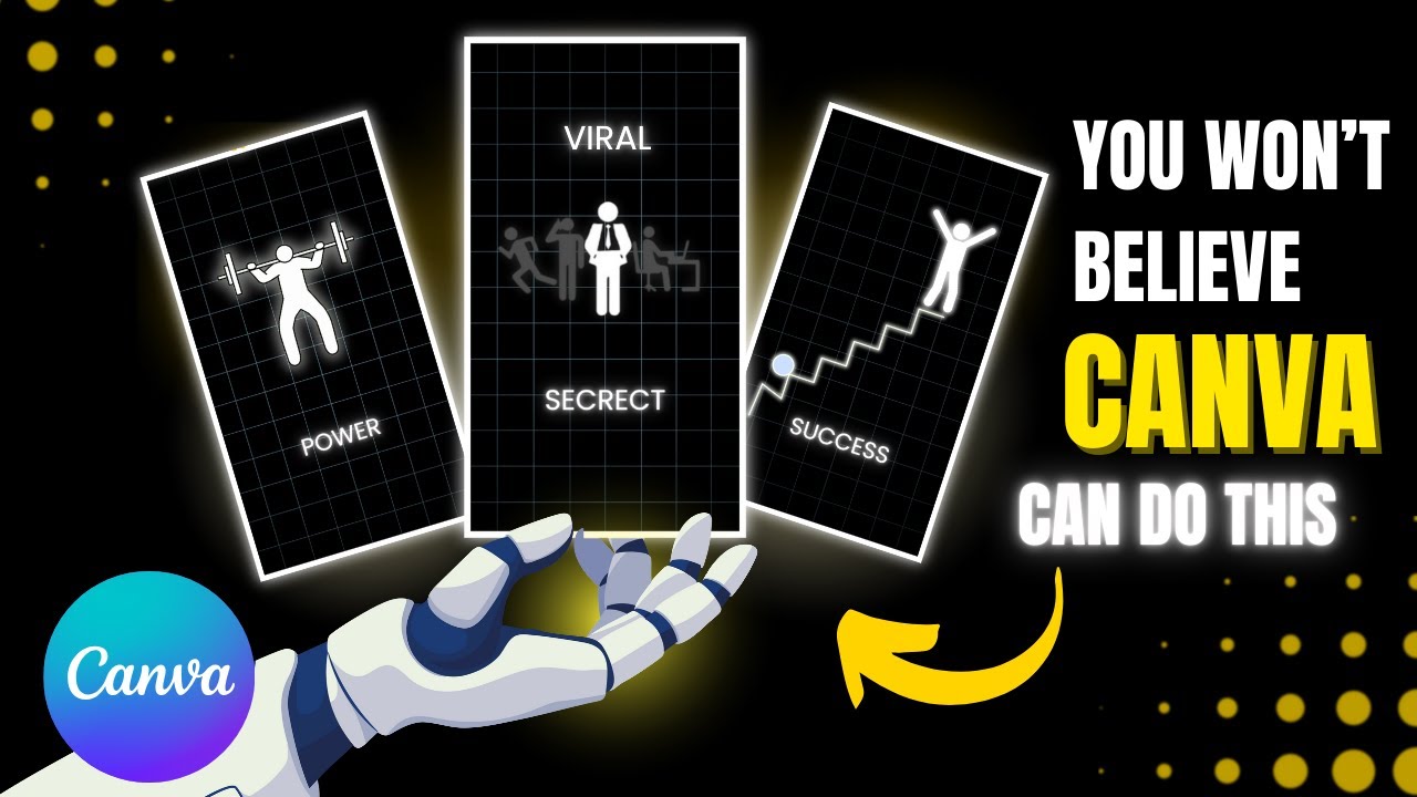 How to CREATE VIRAL Motion Graphics In Canva Without ANY Animation Skills