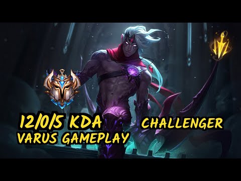 G2 Perkz (VARUS) - 12/0/5 KDA BOTTOM ADC CHALLENGER GAMEPLAY - EUW