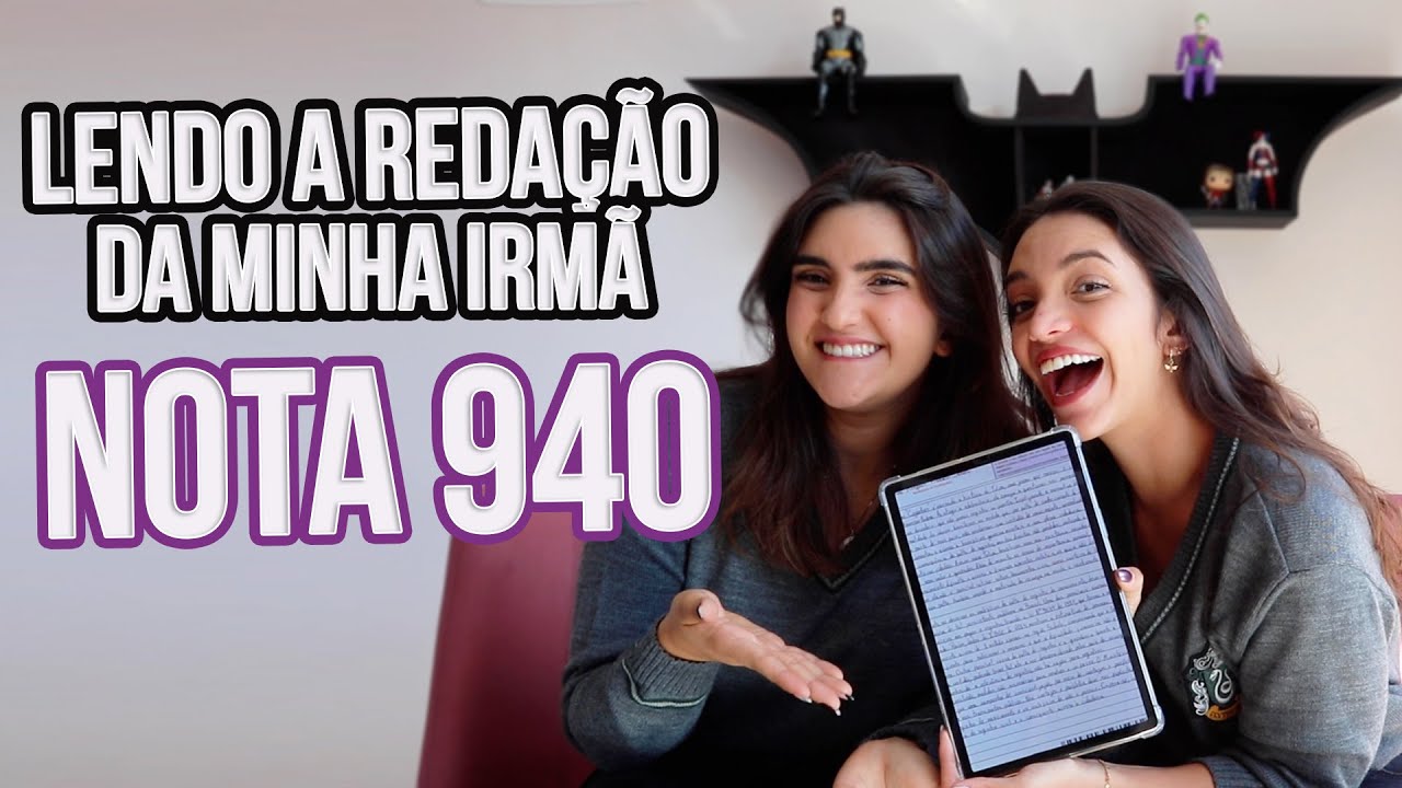 ✅LENDO A REDAÇÃO DO ENEM 2021 DA MINHA IRMÃ! (Débora Aladim e Ana Raquel)