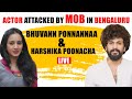 LIVE: Actor Bhuvann Ponnannaa & Harshika Poonacha attacked by mob in Bengaluru for speaking Kannada