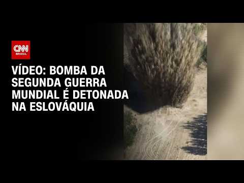Bomba da Segunda Guerra Mundial é detonada na Eslováquia; veja imagens | CNN BRASIL