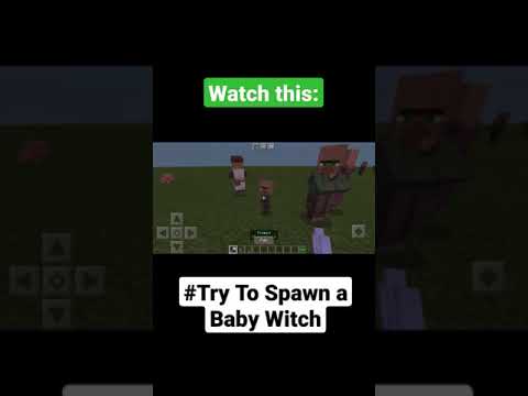 Fist Of MC - Try to Spawn Baby Witch in Minecraft!!! #Shorts