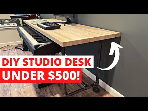 Building the Ultimate Music Studio Desk - Under $500! - DIY Tutorial