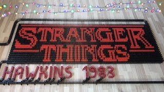 STRANGER THINGS in 33,000 dominoes (DominoERDMANN & ND Domino)