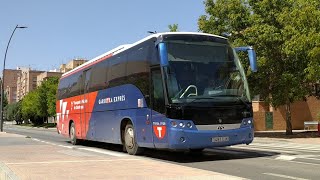 Circulación autobuses Lorbus, Hispasur servicios trabajadores del campo - Lorca (Murcia) 08/22