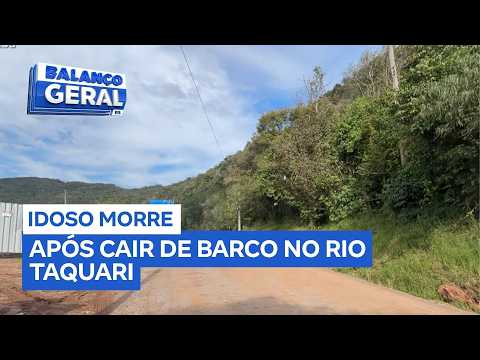Idoso morre após cair de barco no rio Taquari
