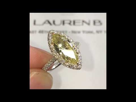 Yellow Marquise Diamond Engagement Ring