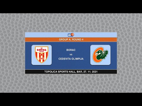 U19 ABA League Ch. 2021/22, Round 4 match: Borac - Cedevita Olimpija (27.11.2021)