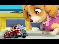 PAW Patrol Mission Paw - Mighty Pups Rescues Mission Firefighter Truck Marshall - Fun Pet Kids Games