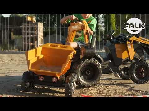 Трактор с ковшом и прицепом FALK Case IH Backhoe