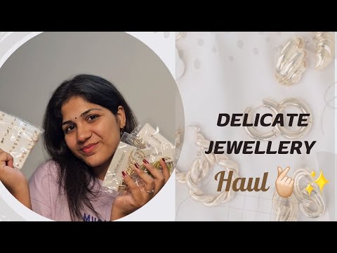 Delicate jewellery haul Ft. Amazon !