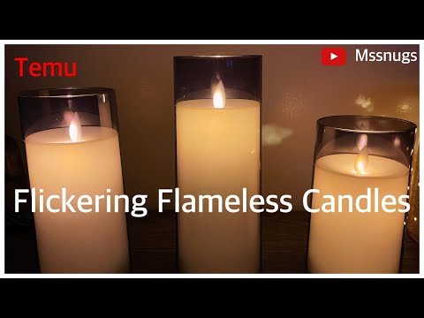 3 pcs Gray Flickering Flameless Candles Review | TEMU