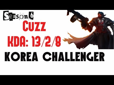 Korea Challenger LOL - Cuzz - Graves jungle ft. Faker, Bang, Scout, Madlife, EDG Deft