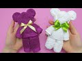 DIY Towel Teddy Bear/DIY toys for kids/ towel toys/diy の 始まり は