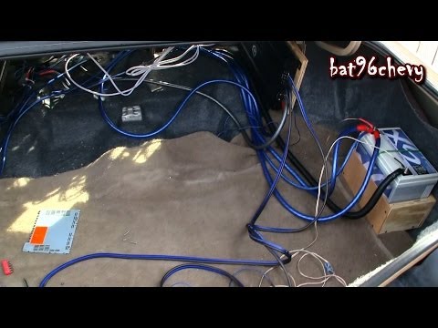 My Caprice on 26" Forgiatos, 2014 UPDATE Pt.1; Redoing Speaker Wiring, New Sub Box - HD