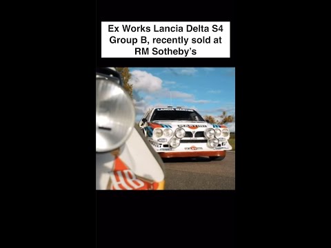Ex works Lancia Delta S4 Group B sold at auction#shorts#lanciadelta