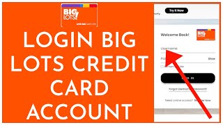 How to Login Big Lots Credit Card Account Online 2023 Big Lot Credit Card Sign In