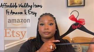 AFFORDABLE WEDDING ITEMS FT. @Etsy @amazon | QUEEN JAVON