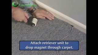 How to pull cable/wire under carpet