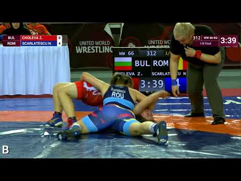 1/8 WW - 66 kg: Z. CHOLEVA (BUL) v. N. SCARLATESCU (ROU)