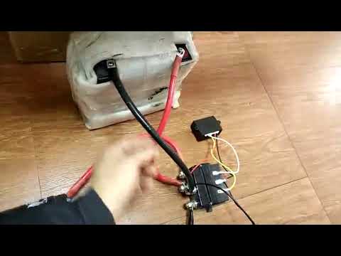 12V 500A Winch Solenoid Relay for 8000lb-12000lb Winch + 2X Remote Control 150' Instruction